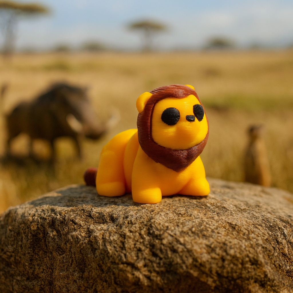 Sunny Roar 🦁☀️ The Cuddly King of the Savannah